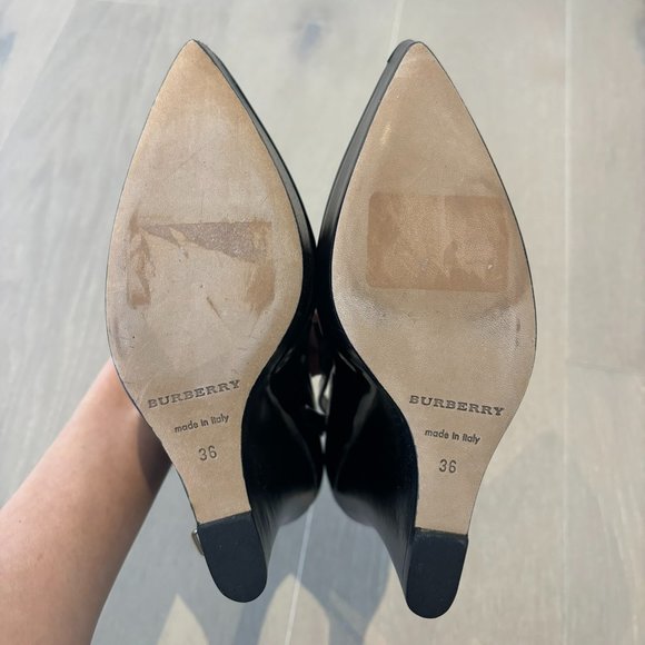 Burberry Black Patent Leather Platforms size 6/36 - Picture 5 of 6